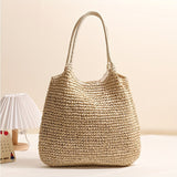 Melissa | Woven Straw Crossbody Bag - Light Camel