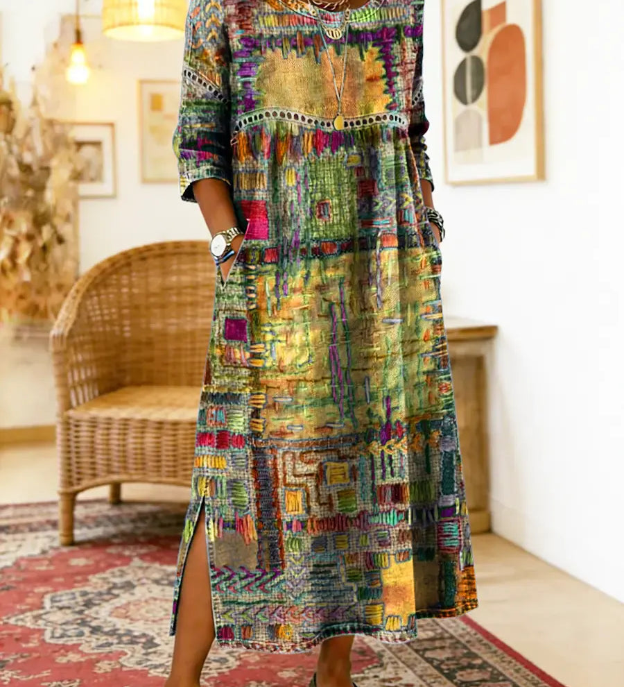 Sabine™ — BOHEMIAN PRINT MAXI DRESS