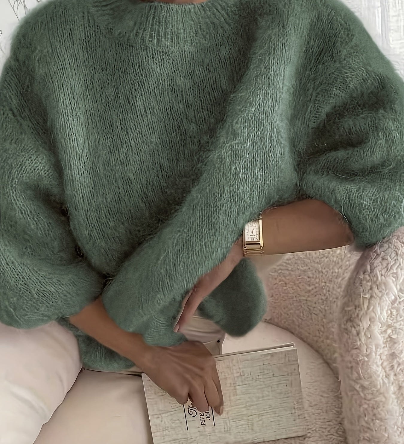 EMBER | SOLID COLOR CREW NECK SWEATER