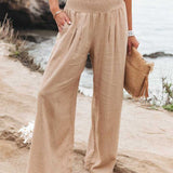 ANNELISE | SMOCKED WAIST TROUSERS
