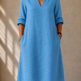Casual V-Neck Dress Claire