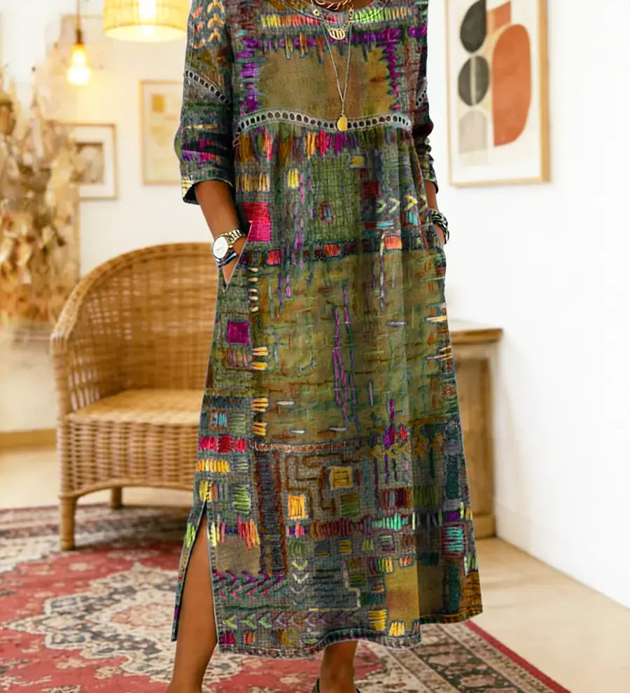 Sabine™ — BOHEMIAN PRINT MAXI DRESS