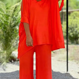Ursula™ | Open Shoulder Tunic and Trousers Set