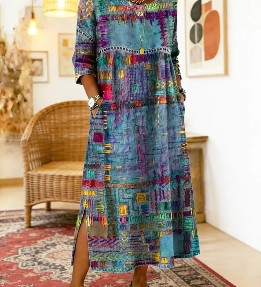 Sabine™ — BOHEMIAN PRINT MAXI DRESS