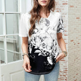 Flower Block Colour T-Shirt