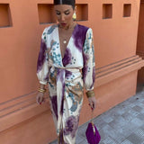 Valeria™ | Satin Wrap Dress