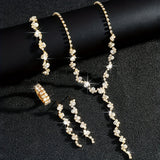 VALERINE | HIGH-END SPARKLE FLOWER JEWELRY SET