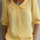 Aurélie™ - Lightweight Floral Blouse with Natural Elegance