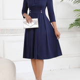 OLIVIA TIE-WAIST MIDI DRESS