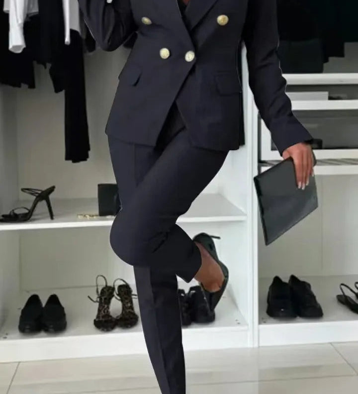 ELENORE | DOUBLE-BREASTED BLAZER SUIT
