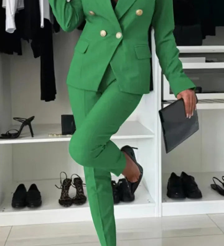ELENORE | DOUBLE-BREASTED BLAZER SUIT