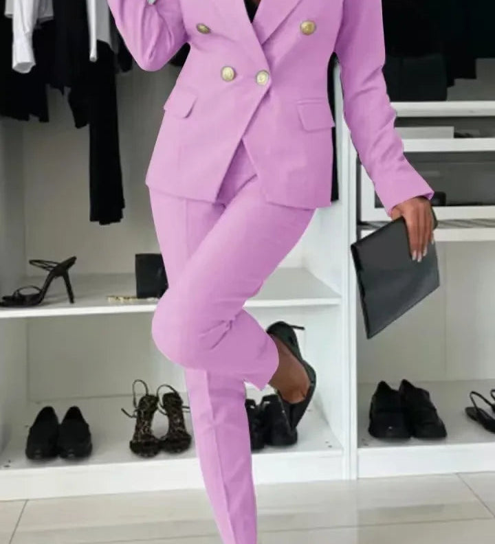 ELENORE | DOUBLE-BREASTED BLAZER SUIT
