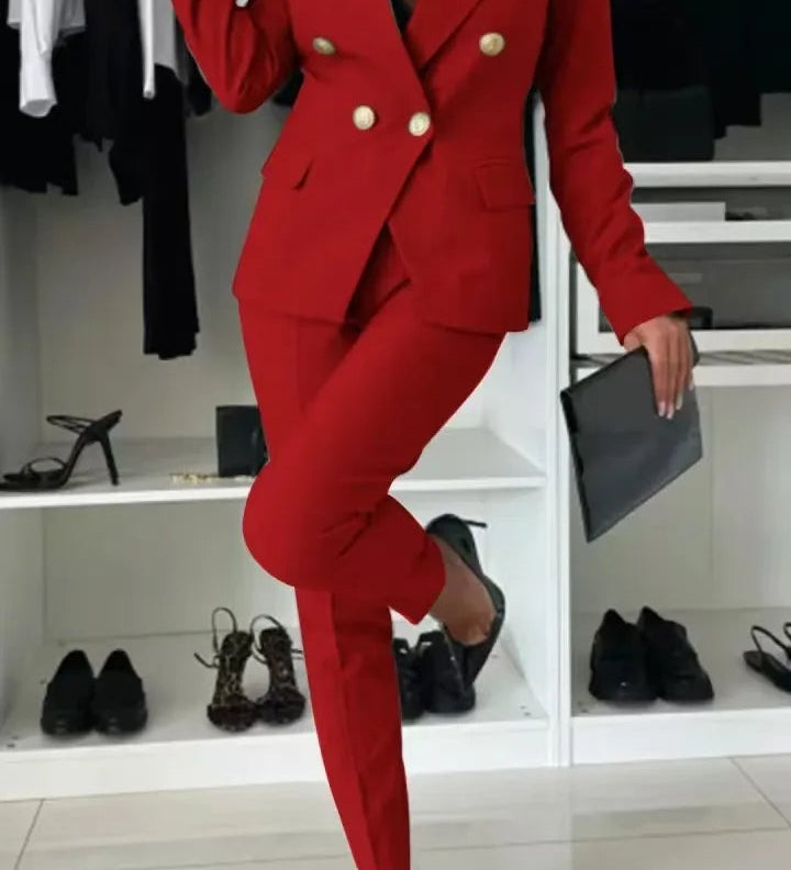 ELENORE | DOUBLE-BREASTED BLAZER SUIT