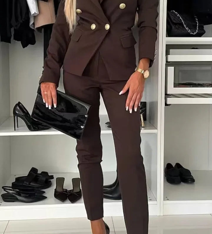 ELENORE | DOUBLE-BREASTED BLAZER SUIT