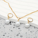 Elegant and Graceful Necklace Set with Pearls