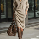 ARIANELL | WOOL WINTER KNIT MIDI DRESS