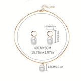Elegant and Graceful Necklace Set with Pearls