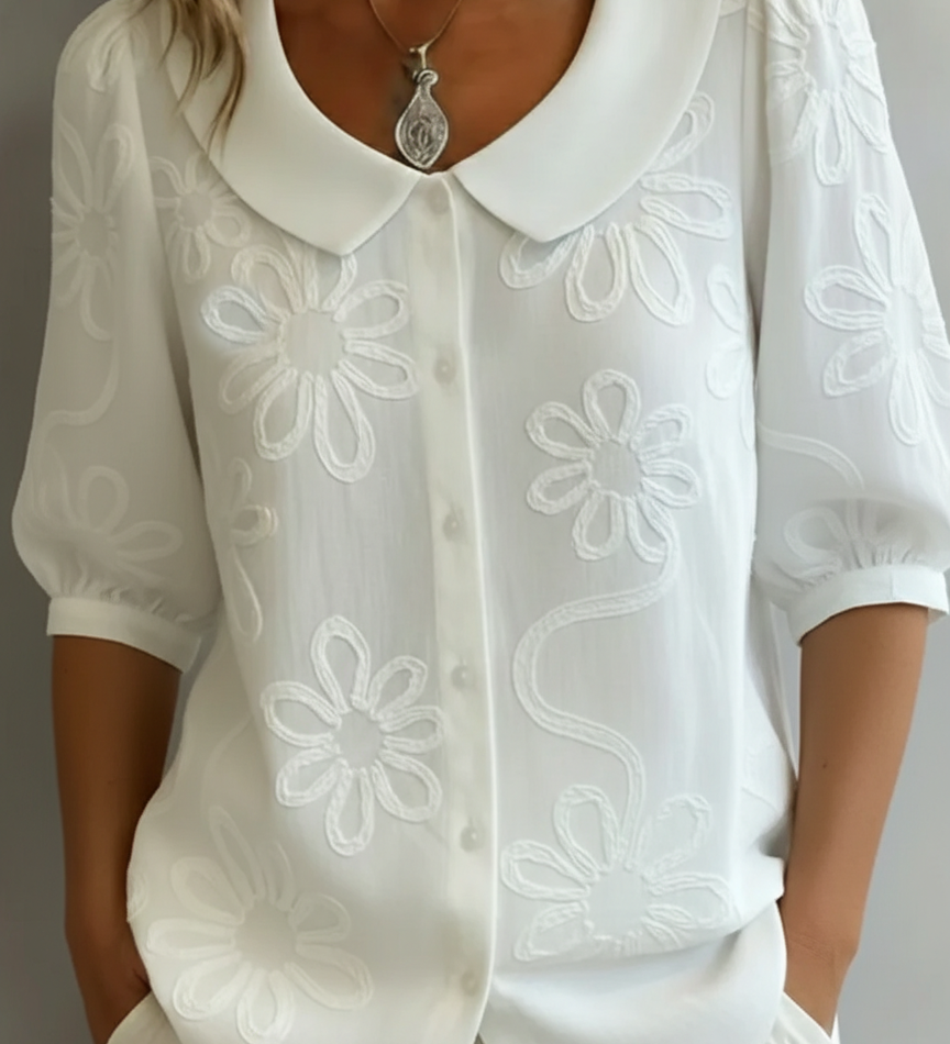 Aurélie™ - Lightweight Floral Blouse with Natural Elegance