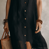 Modern Boho | Effortless Linen Midi Dress