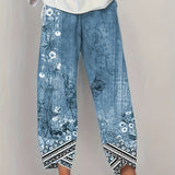 BRIELLE | BOTANICAL WIDE-LEG TROUSERS