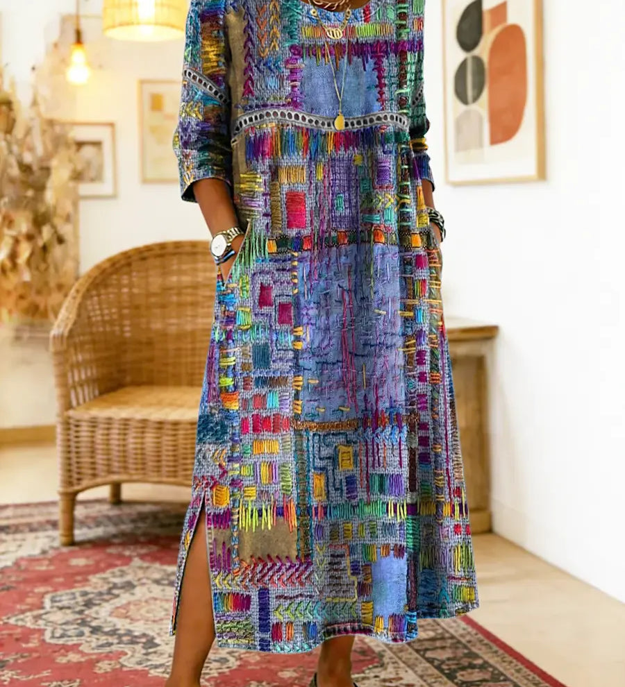 Sabine™ — BOHEMIAN PRINT MAXI DRESS