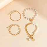 Luxury Layered Pearl Bracelet Set