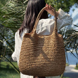 Manuela | Woven Straw Crossbody Bag - Light Natural