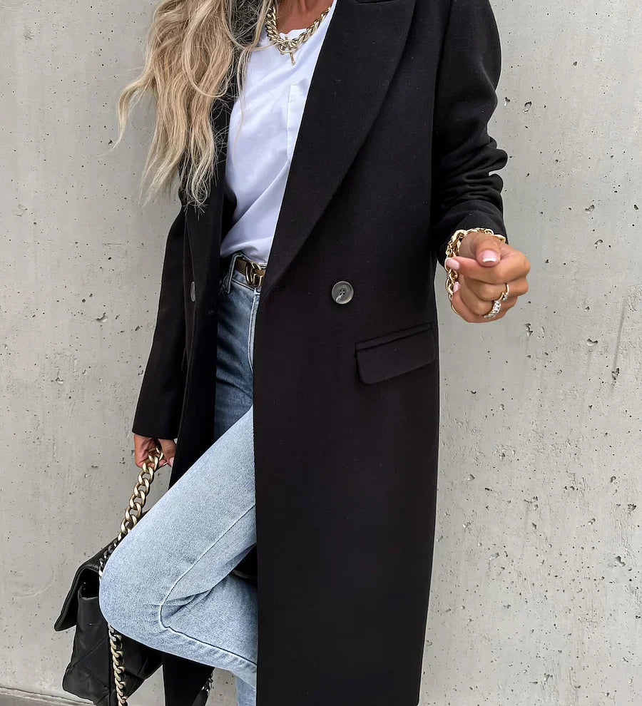 EVELYN - CLASSIC WINTER COAT WITH LAPELS
