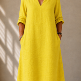 Fluid V-Neck Dress Sylvie