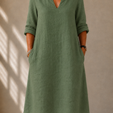 A-Line Dress with Side Pockets Lucie