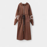 Manca – Elegant coat-style cardigan with hood