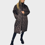 Ofira – Reversible coat with leopard print lining