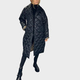 Ofira – Reversible coat with leopard print lining