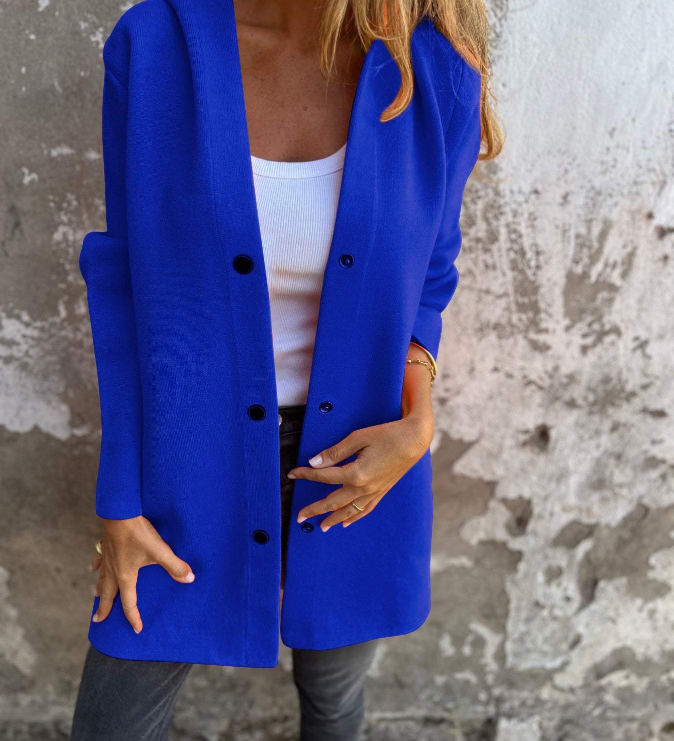 VIONNE | HOODIE JACKET WITH BUTTONS