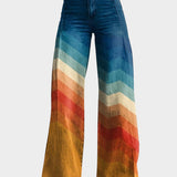 Léa™ | Stylish Retro Zigzag Trousers