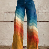 Léa™ | Stylish Retro Zigzag Trousers
