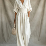 Victoria | Effortless V-Neck Jumpsuit