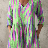 Poppy | Long Blouse with V-Neck