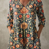 Louise | Long Blouse with V-Neck