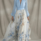 Sarah | Elegant Floral Maxi Dress