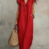 Chiara | Maxi Bohemian Dress with V-Neck