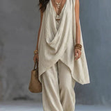 Bohemian Style Loose Cotton And Linen Set