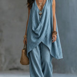 Bohemian Style Loose Cotton And Linen Set