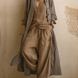 Boho Linen Blend 3-Piece Co-Ord Set