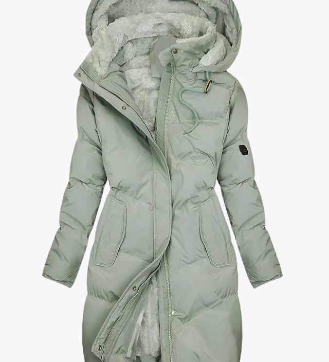 ARTEMIS | ELEGANT QUILTED HOODED COAT