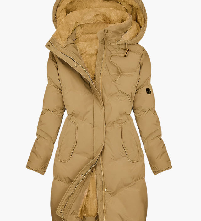 ARTEMIS | ELEGANT QUILTED HOODED COAT