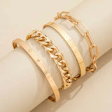 MODERN GOLD BRACELET SET