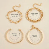 MODERN GOLD BRACELET SET