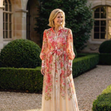 Cressida - Floral Sheer Long Sleeve Maxi Dress