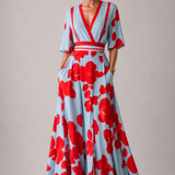 Sabina | Elegant Dress with Floral Print